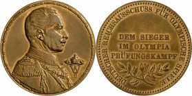 Bronze-Medaille 1914, für die Sieger im Olympia-Prüfungskampf (für die infolge des ersten Weltkriegs ausgefallenen olympischen Spiele von 1916), 50 mm...