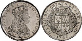 Frankreich: Lot 12 Münzen, Ludwig XV., 1715-1774: Jeton 1722, Bretagne. 6,47g, / Ludwig XVI. 1774-1793: Jeton 1788 / Louis Philippe 1830-1848: 1/4 Fra...