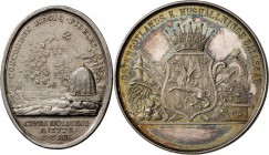Schweden: Lot 25 Medaillen in Silber und Bronze, u. a. Ovale Silbermedaille 1772 von G. Ljungberger, Originalstück, Gustav III. Adolf / Landschaft, im...