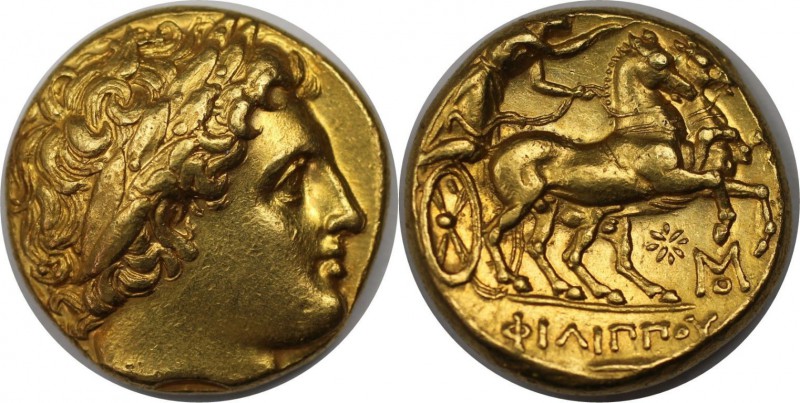 Griechische Münzen, MACEDONIA. Philipp III., 323 - 317 v. Chr. Stater (8,60g. 17...