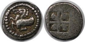 Griechische Münzen, MACEDONIA. THERMAI. Hemiobol ca. 500 - 480 v. Chr, Vs: Pegasus - Vorderteil nach links. Silber. 0.3966 g. Sehr schön (Aus der Samm...