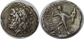 Griechische Münzen, THESSALIA. Ainianes. Drachme 360 - 350 v. Chr, Silber. 2.13 g. Vorzüglich