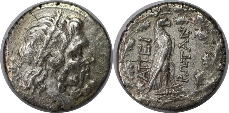Griechische Münzen, EPIRUS. Drachme, Ca. 232/210 - 168 v. Chr. Vs.: Zeuskopf n. ...