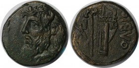 Griechische Münzen, BOSPORUS. SCYTHIA: Olbia. Bronze (12.39 g. 24 mm) ca. 330 - 300 v. Chr, Vorzüglich