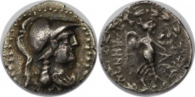 Griechische Münzen, CARIA. TABAI. Hemidrachme (1.75g.). 80 - 50 v. Chr. Vs.: Büste der Athena mit Helm n. r., Rs: Nike schreitet mit Kranz n. r., in L...