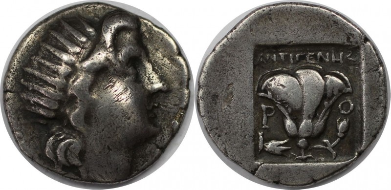 Griechische Münzen, CARIA. INSELN VOR KARIEN. RHODOS. Drachme (2.90g.). Ca. 188 ...