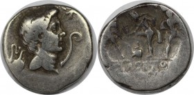 Römische Münzen, MÜNZEN DER RÖMISCHEN REPUBLIKREPUBLIK NACH 211 V. CHR. Sextus Pompeius Magnus Pius, 42 - 40 v. Chr. Denar (3,72g). Mzst. Sizilien. Vs...