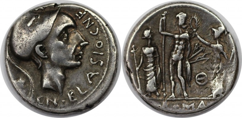 Römische Münzen, MÜNZEN DER RÖMISCHEN REPUBLIKREPUBLIK NACH 211 V. CHR. Cn. Corn...