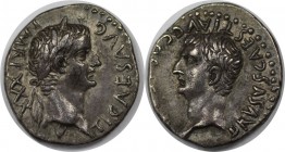 Römische Münzen, MÜNZEN DER RÖMISCHEN KAISERZEIT. RÖMISCHE KAISERZEIT. Tiberius, 14 - 37 n. Chr. Drachme (3,47g). 33 - 34 n. Chr. Mzst. Kaisareia (Kap...