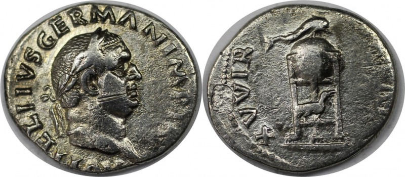Römische Münzen, MÜNZEN DER RÖMISCHEN KAISERZEIT. Vitellius, 69 n. Chr. Denar (2...