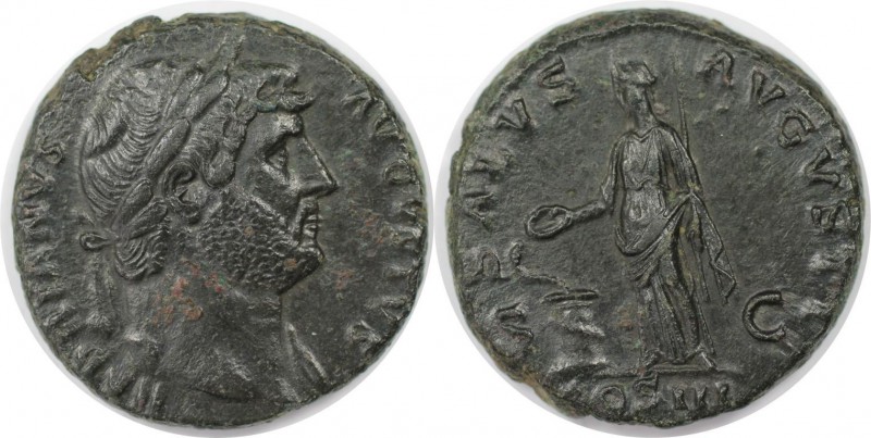 Römische Münzen, MÜNZEN DER RÖMISCHEN KAISERZEIT. Hadrian, 117-138 n. Chr. As (1...