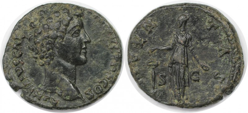 Römische Münzen, MÜNZEN DER RÖMISCHEN KAISERZEIT. Marcus Aurelius als Caesar, 13...
