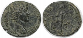 Römische Münzen, MÜNZEN DER RÖMISCHEN KAISERZEIT. Marcus Aurelius als Caesar, 139 - 161 n. Chr. AE Dupondius oder As (9,92g) 140 - 144 n. Chr Mzst. Ro...
