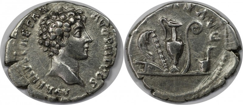 Römische Münzen, MÜNZEN DER RÖMISCHEN KAISERZEIT. Marcus Aurelius als Caesar, 13...