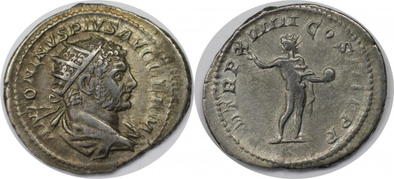 Römische Münzen, MÜNZEN DER RÖMISCHEN KAISERZEIT. Caracalla, 198 - 217 n. Chr, A...