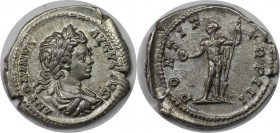 Römische Münzen, MÜNZEN DER RÖMISCHEN KAISERZEIT. Caracalla, 197-217 n. Chr. Denar (3,14g). 200 n. Chr. Mzst. Rom. Vs.: ANTONINVS AVGVSTVS, drapierte ...