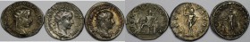 Römische Münzen, Lots und Sammlungen römischer Münzen. RÖMISCHEN KAISERZEIT. Gordianus III., 238 - 244 n. Chr, Lot von 3 Münzen. Silber. Sehr schön...