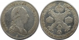 RDR – Habsburg – Österreich, RÖMISCH-DEUTSCHES REICH. Josef II. (1780-1790). 1/2 Kronentaler 1790 A, Wien, Silber. Sehr schön, das Feld säubern...