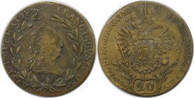RDR – Habsburg – Österreich, RÖMISCH-DEUTSCHES REICH. Österreich-Ungarn. Franz II.(I) (1792-1835). 20 Kreuzer 1829 A, Vorzüglich
