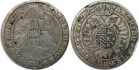 RDR – Habsburg – Österreich, RÖMISCH-DEUTSCHES REICH. Leopold I. (1657-1705). XV Kreuzer 1661, Silber. Schön-sehr schön