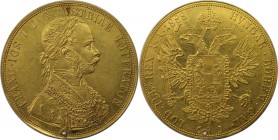 RDR – Habsburg – Österreich, KAISERREICH ÖSTERREICH. Franz Joseph I. (1848-1916). 4 Dukaten 1888, Wien, 13,89 g. Gold. J. 345. Fr. 487. Schlum. 507. U...