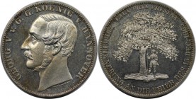 Altdeutsche Münzen und Medaillen, BRAUNSCHWEIG - LUNEBURG. Georg V., (1851-1866). Vereinstaler 1865 B, Upstalsboom. Silber. Dav. 686, AKS 162, Kahnt 2...