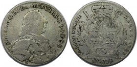 Altdeutsche Münzen und Medaillen, WÜRZBURG - BISTUM. Adam Friedrich von Seinsheim (1755-1779). 20 Kreuzer 1763. KM 371. Schön 141. Fast Sehr schön