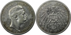 Deutsche Münzen und Medaillen ab 1871, REICHSSILBERMÜNZEN, Preußen, Wilhelm II. (1888-1918). 5 Mark 1903 A, Silber. J.104. Sehr schön, Kratzer, Flecke...