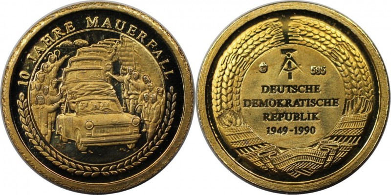 Deutsche Münzen und Medaillen ab 1945, BUNDESREPUBLIK DEUTSCHLAND. 10 Jahre Maue...