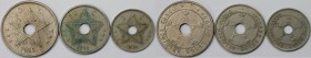 Europäische Münzen und Medaillen, Belgien / Belgium, Lots und Sammlungen. 5,10,20 Centimes 1911, KM 17,18,19, Lot von 3 Münzen, Kupfer-Nickel. Sehr sc...