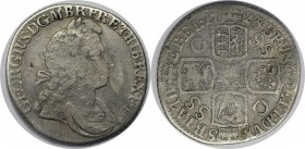 Europäische Münzen und Medaillen, Großbritannien / Vereinigtes Königreich / UK / United Kingdom. Georg I. (1714-1727). Shilling 1723, Silber. KM 558.2...