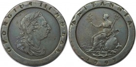 Europäische Münzen und Medaillen, Großbritannien / Vereinigtes Königreich / UK / United Kingdom. George III. (1760-1820). 2 Pence 1797. Kupfer. KM 619...