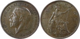 Europäische Münzen und Medaillen, Großbritannien / Vereinigtes Königreich / UK / United Kingdom. George V. (1910-1936). Farthing 1931, Bronze. KM 825....