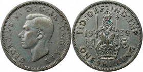 Europäische Münzen und Medaillen, Großbritannien / Vereinigtes Königreich / UK / United Kingdom. George VI. (1936-1952). Shilling 1939, Silber. KM 854...