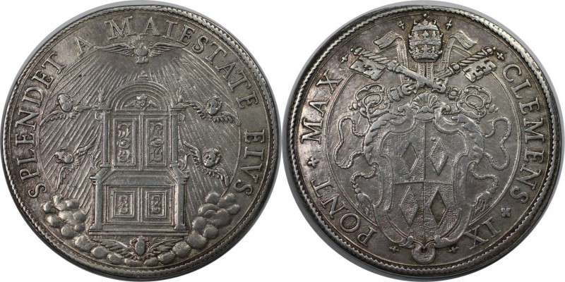 Europäische Münzen und Medaillen, Italien / Italy. Clemens IX. 1 Piastra 1667 - ...