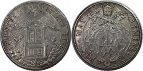 Europäische Münzen und Medaillen, Italien / Italy. Clemens IX. 1 Piastra 1667 - 1669, Silber. Dav. 4072. Vorzüglich