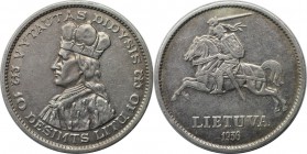 Europäische Münzen und Medaillen, Litauen / Lithuania. Großfürst Witold. 10 Litu 1936, Silber. KM 83. Sehr schön-vorzüglich