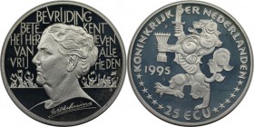 Europäische Münzen und Medaillen, Niederlande / Netherlands. 25 Ecu 1995, Silber. Polierte Platte