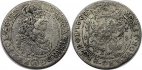Europäische Münzen und Medaillen, Polen / Poland. Johann Kasimir (1649-1668). 18 Gröscher (Ort, 1/4 Reichstaler) 1668 TLB, Krakau, Kopicki: 1774. Sehr...