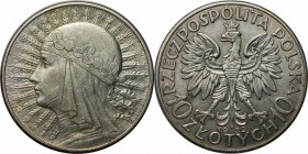 Europäische Münzen und Medaillen, Polen / Poland. Königin Jadwiga. 10 Zlotych 1932, London, Silber. 0.53OZ. KM Y#22. Sehr schön-vorzüglich, Kl.Kratzer...