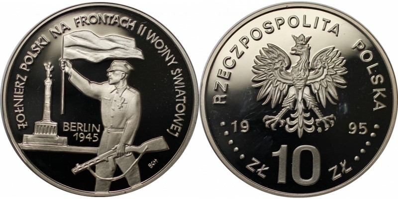 Europäische Münzen und Medaillen, Polen / Poland. Polnischer Soldat an den Front...
