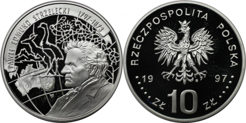 Europäische Münzen und Medaillen, Polen / Poland. Pawel Edmund Strzelecki. 10 Zl...