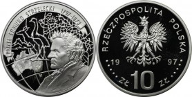 Europäische Münzen und Medaillen, Polen / Poland. Pawel Edmund Strzelecki. 10 Zlotych 1997, Silber. 0.42 OZ. KM Y#334. Polierte Platte