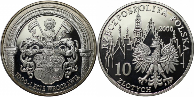 Europäische Münzen und Medaillen, Polen / Poland. 1000 Jahre Stadt Breslau. 10 Z...