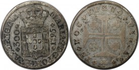 Europäische Münzen und Medaillen, Portugal. PORTUGIESISCHE BESITZUNGEN. AZOREN. Maria I. 300 Reis 1795, Silber. KM 8. Schön