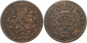 Europäische Münzen und Medaillen, Portugal. 5 Reis 1799, Kupfer. KM 305. Sehr schön-vorzüglich