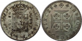 Europäische Münzen und Medaillen, Portugal. 400 Reis 1835, Silber. KM 403.2. Vorzüglich