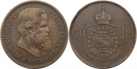 Weltmünzen und Medaillen, Brasilien / Brazil. Peter II. (1831-1889). 40 Reis 1873. Sehr Schön