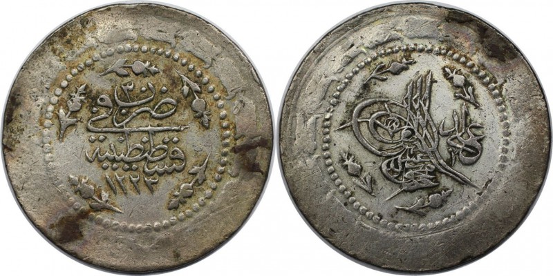 Weltmünzen und Medaillen, Türkei / Turkey. Mahmud II. (1808-1839). 6 Kurush 1837...