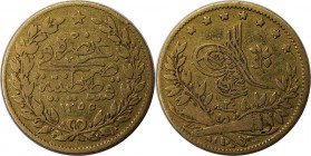 Weltmünzen und Medaillen, Türkei / Turkey. Abdul Mejid 1839-1863 (AH 1255-1277), 50 Kurush, Gold. 3.50 g. 18 mm. Sehr schön-vorzüglich